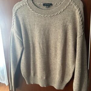 Ann Taylor Beige Knit Pullover
